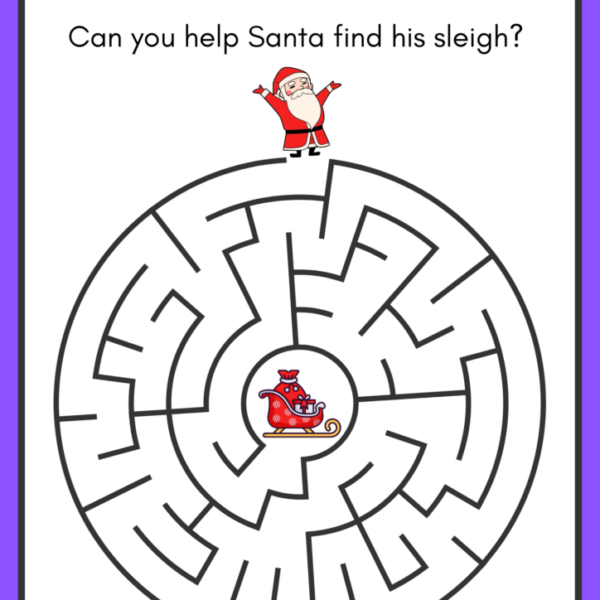 Maze and Puzzle Worksheets for Child Development