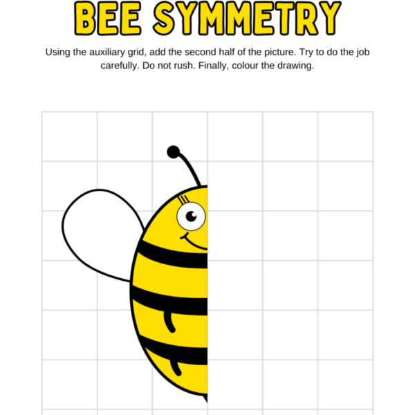 Symmetry Coloring Worksheets for Child Development