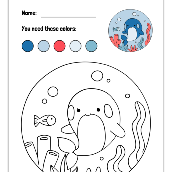 Color Matching Worksheets for Child Development