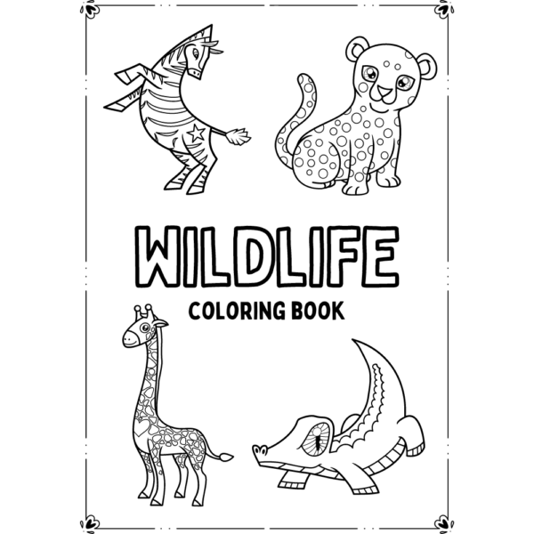 Animal Colouring Book Worksheets for Child Development