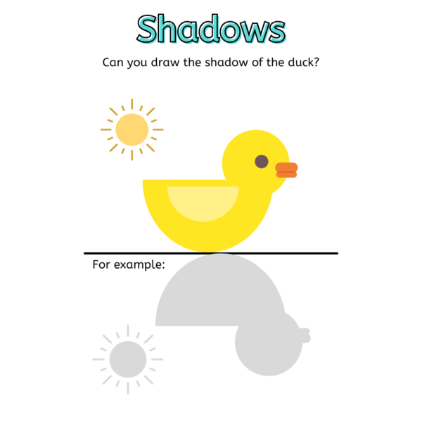 Shadows and Pattern Worksheet for Child Development