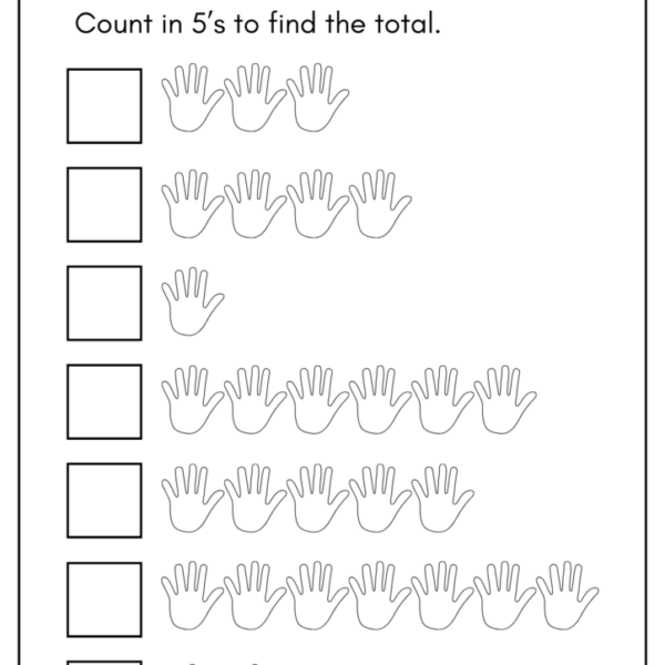Skip Counting Worksheets for Child Development