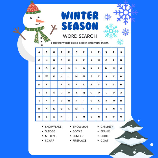 Word Search Worksheets for Child Development