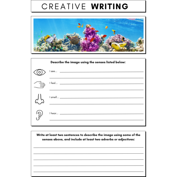 Creative Writing Worksheets for Child Development
